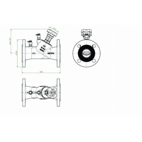 Rubinetto di bilanciamento a flange Ø65