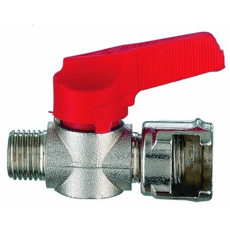 RUBINETTO DI LINEA A SFERA ARIA COMPRESSA CON DADO FRESATO 3/8" (19674)