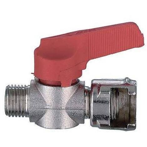 RUBINETTO DI LINEA A SFERA ARIA COMPRESSA CON DADO FRESATO 3/8"M AIR/12 ANI