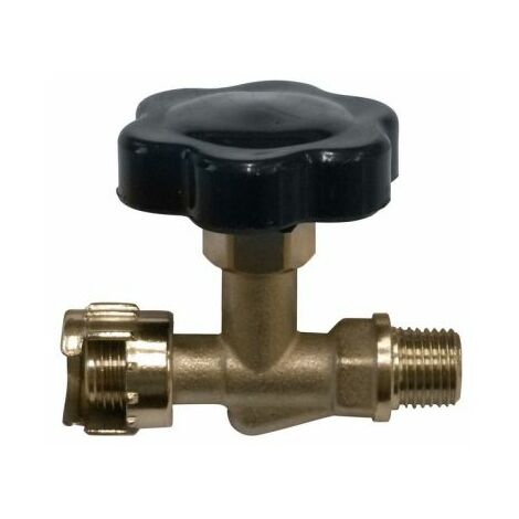 RUBINETTO DI LINEA CON MANOPOLA PER COMPRESSORI 1/4 10 PZ