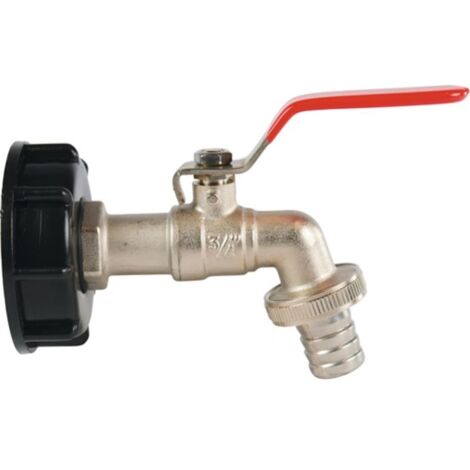 Rubinetto di uscita a sfera in ottone/PVC IG 2 pollici, misura nominale 19 mm, 3/4 di pollice