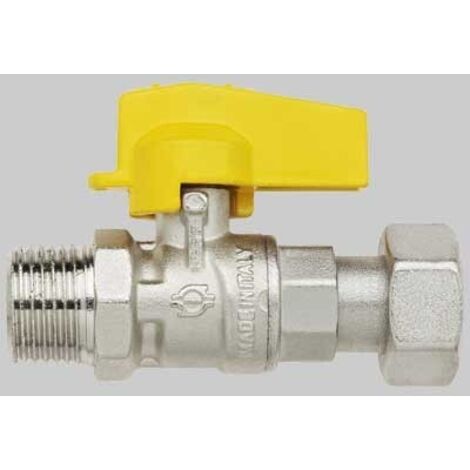 RUBINETTO DIRITTO MASCHIO CON DADO GIREVOLE - 1/2 x 1/2 G