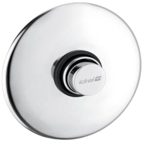 Rubinetto doccia ad incasso temporizzato con pulsante antibloccaggio Idral Modern 08540/E  Cromo