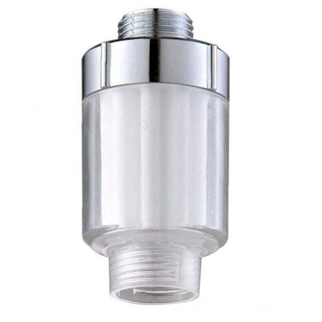 Rubinetto doccia con filtro UlisemHard per sistema di addolcimento dell'acqua, soffione doccia universale trasparente, vasca idromassaggio