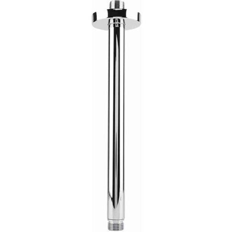 Rubinetto doccia in acciaio inox per montaggio a parete per soffitto doccia in bagno (25 cm).