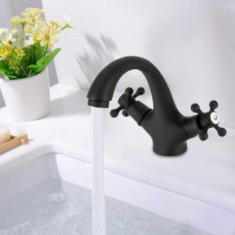 Rubinetto due manopole, rubinetto bagno semplice, rubinetto acqua