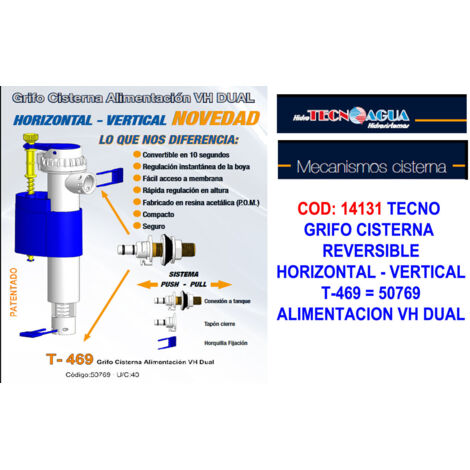 Rubinetto e doppio galleggiante fondo/laterale CI/basso T-469 50769