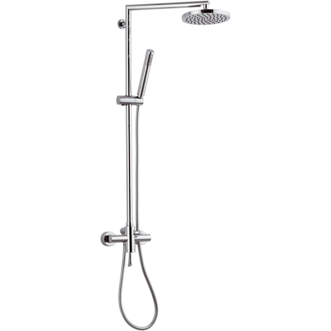 Miscelatore Doccia Con Deviatore E Doccetta.Rubinetto Esterno Doccia Con Deviatore Integrato Con Colonna Saliscendi Girevole Completo Di Doccetta E Soffione Serie Jazz J37b