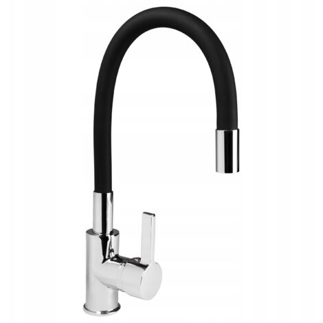 RUBINETTO FLESSIBILE DA CUCINA FLEX CROMATO NERO