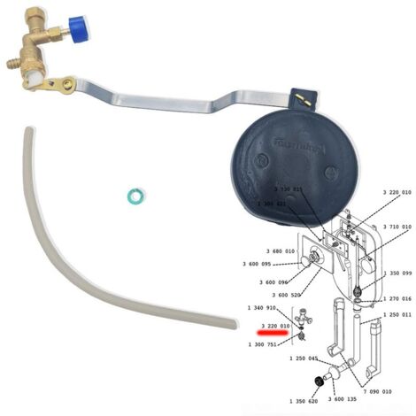ACQUASTILLA Rubinetto galleggiante originale Dora F3220010 - - GIUSEPPE TIRINNANZI - -