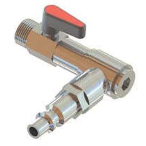Rubinetto Girevole A Leva Airi-R1 Per Asta Bacchiatore  - kg.0,12 attacco 1/4''