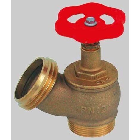 RUBINETTO IDRANTE PRESA A MURO USCITA MASCHIO - UNI 45 x 1"1/2 PN 12
