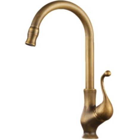 Rubinetto in ghisa per lavabo con acqua fredda e calda, rubinetto retro per lavabo per cucina e lavanderia, rubinetto per lavabo oscillante senza tubo
