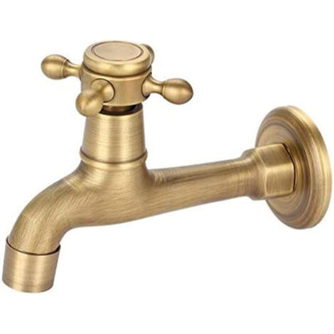 Rubinetto in ottone Rubinetto per lavello da cucina Rubinetto monocomando ad arco alto senza piombo Rubinetti in ottone antico Miscelatore per lavello Rubinetto a parete vintage Rubinetto in ottone ma