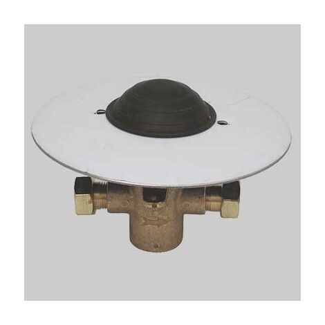RUBINETTO INCASSO A PEDALE PAVIMENTO Piastra mm 120