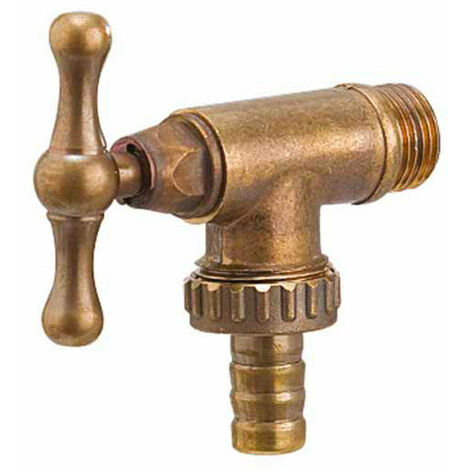 RUBINETTO LATERALE IN OTTONE BEL-FER FONTANE GIARDINO