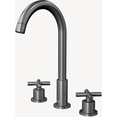 Rubinetto lavabo a ponte Gunmetal - Corbeau