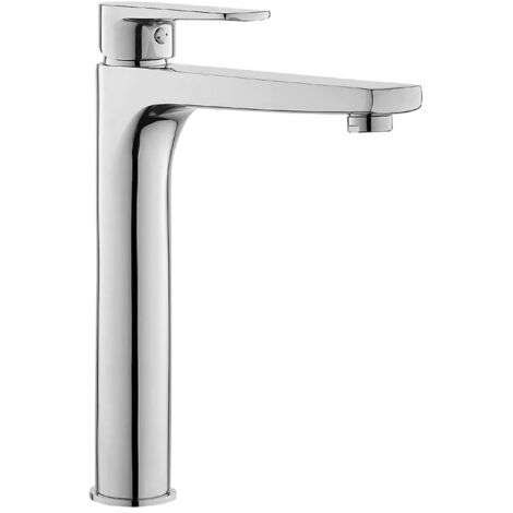 Rubinetto lavabo alto canna lunga cromato serie Erika