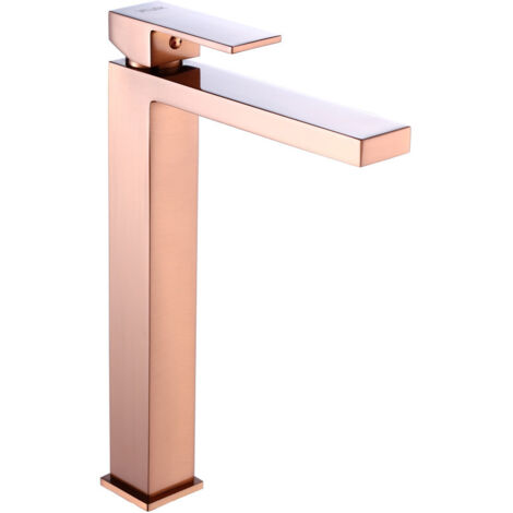 Rubinetto lavabo alto da appoggio ARS SATIN COPPER
