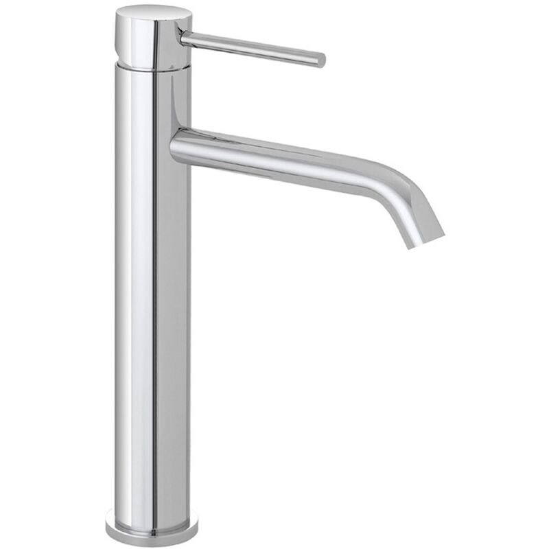 Image of Rubinetto lavabo alto in acciaio inox con scarico click clack Nuego