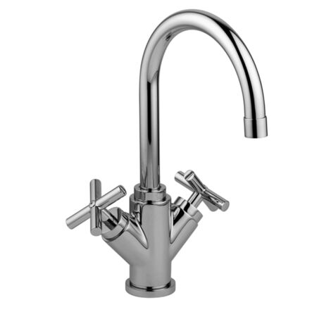 Rubinetto lavabo con canna orientabile Paffoni serie Quattro QTV077CR  Cromato - Ottone