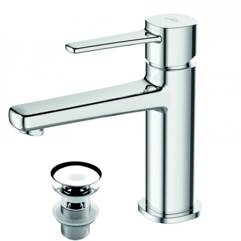 Rubinetto lavabo cromato Invena GLAMOUR BU-02-001