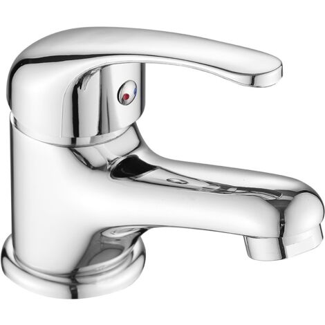 Rubinetto lavabo da appoggio cromato Kuchinox Pedro con tappo