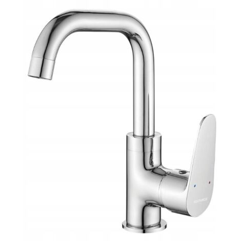 Rubinetto lavabo da appoggio cromato Sagra con bocca girevole