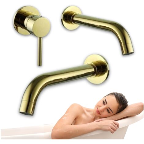 RUBINETTO LAVABO DA INCASSO ORO SEM-1077G