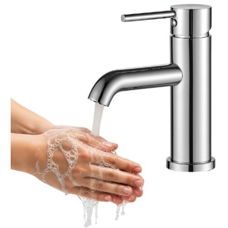 Rubinetto lavabo da terra senza tappo Cromo NOIA Kuchinox BNK020D