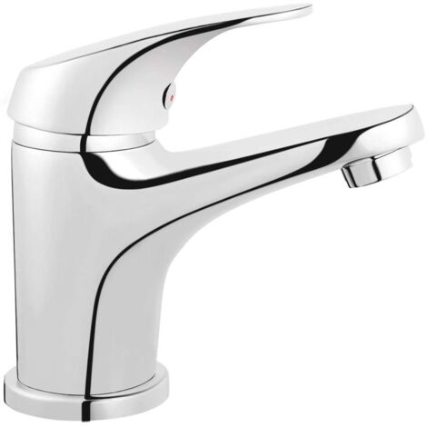Rubinetto lavabo Ferro One, con tappo click-clack, cromato