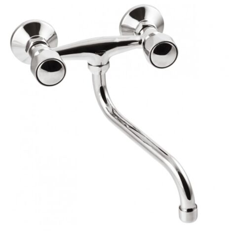 RUBINETTO LAVABO-LAVELLO A PARETE CON BOCCA TIPO S - H/BC-11-FOS