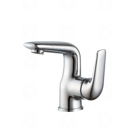 Rubinetto lavabo monocomando con leva laterale Mia – cromo