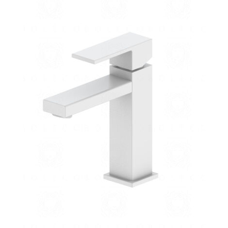 Rubinetto lavabo monocomando Minerva – bianco opaco