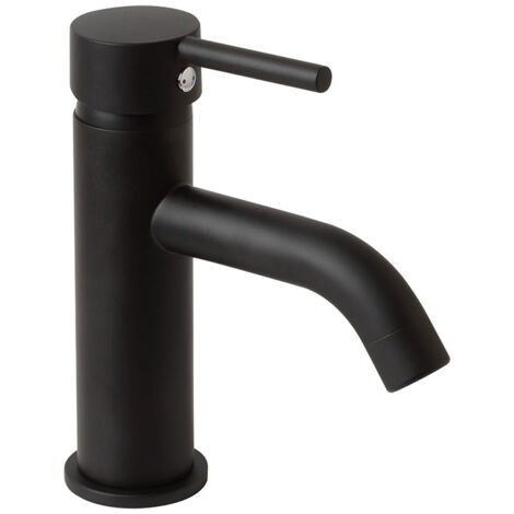Rubinetto lavabo nero opaco