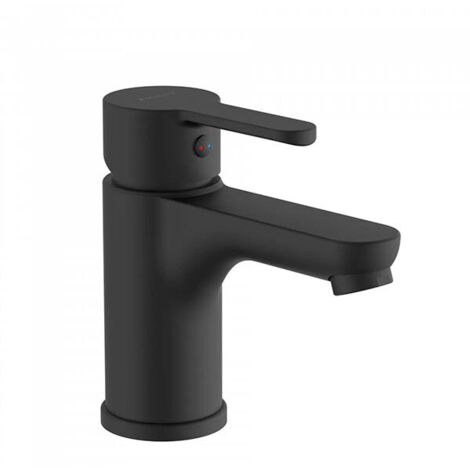 Rubinetto lavabo nero opaco - Rubinetto monocomando - Maniglia centrale - 44106
