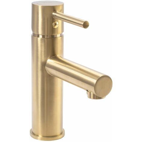 RUBINETTO LAVABO REA TESS BRUSH GOLD