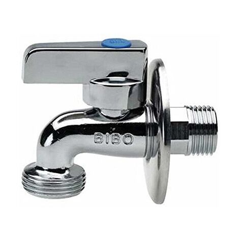 Rubinetto lavatrice a sfera Bibo Lux con rosone per lavatrice M 3/8" S0031C03