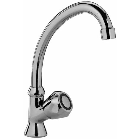 Rubinetto lavello con canna orientabile Paffoni serie Danubio DA092CR  Cromato - Ottone