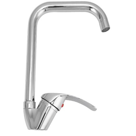 RUBINETTO LAVELLO CUCINA CANNA ALTA ANTICO MISCELATORE LAVANDINO CROMATO 8068