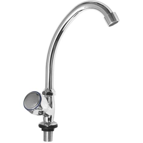Rubinetto lavello cucina e lavanderia cromato canna girevole