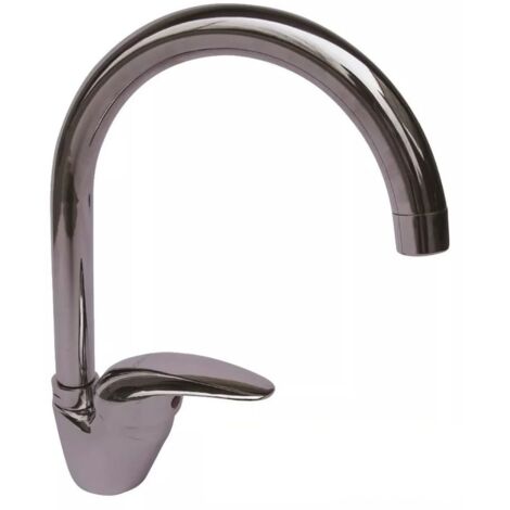 Rubinetto Lavello Cucina Vancouver Canna a P Monocomando Vari Colori - CILVANI - COLORE: CROMO