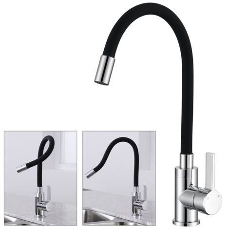 Rubinetto lavello da Cucina Girevole a 360° Rubinetto Miscelatore Cucina Monocomando Ottone Rubinetto Lavello Lavabo