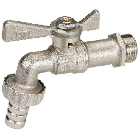 RUBINETTO LEGGERO CON PORTAGOMMA LEVA OTTONE NICHELATO 3/4''