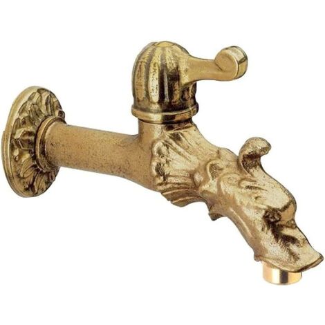 Rubinetto manovella rapida bronzo rinascimento 1/2