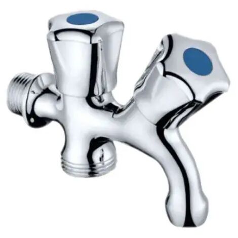 Rubinetto mignon a vitone doppio uso in ottone cromato 1/2"x3/4" AMBRA WATER