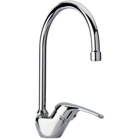 Rubinetto Miscelatore A Canna Alta Per Lavabo Cucina Minerva