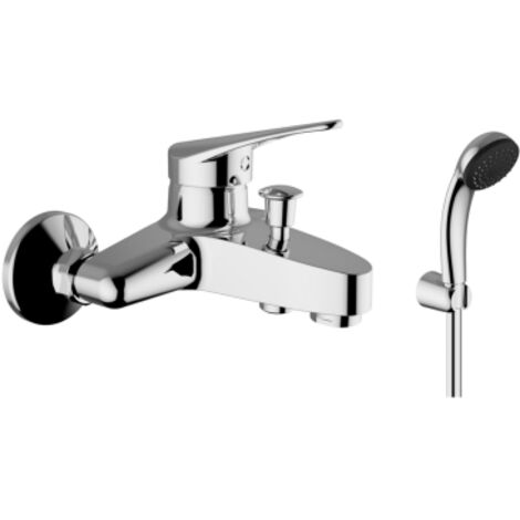 Rubinetto Miscelatore Bagno per Vasca Cromato T-One by Teorema