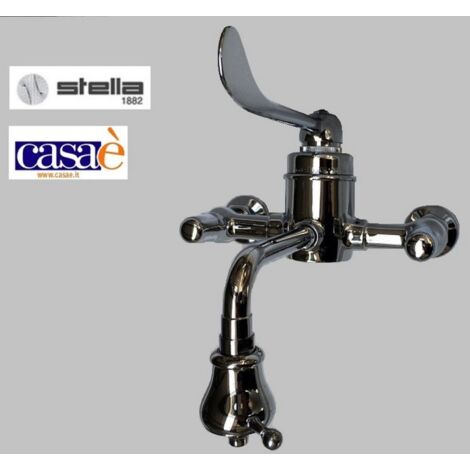 Rubinetto miscelatore corinzia cromo con prolunga sr rubinetterie - stella