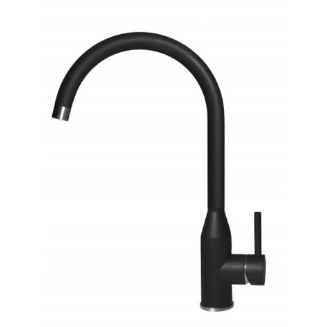 Rubinetto Miscelatore Cucina Elleci Adige Keratek Plus Nero Black Assoluto MKKADI86